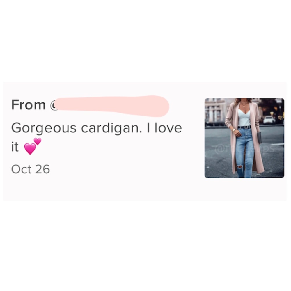 Beige Khaki Tan Light Duster Cardigan Open Long Sleeve  Knit, Stretchy - Picture 8 of 8